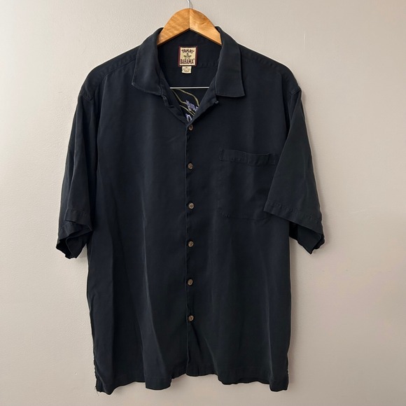 Tommy Bahama Mens XL Silk Island Player Saxophone Button Up‎ Short Sleeve Shirt - Picture 3 of 6